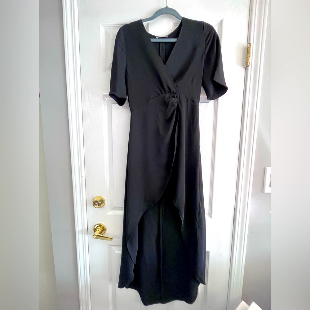 Babaton asymmetric midi dress
